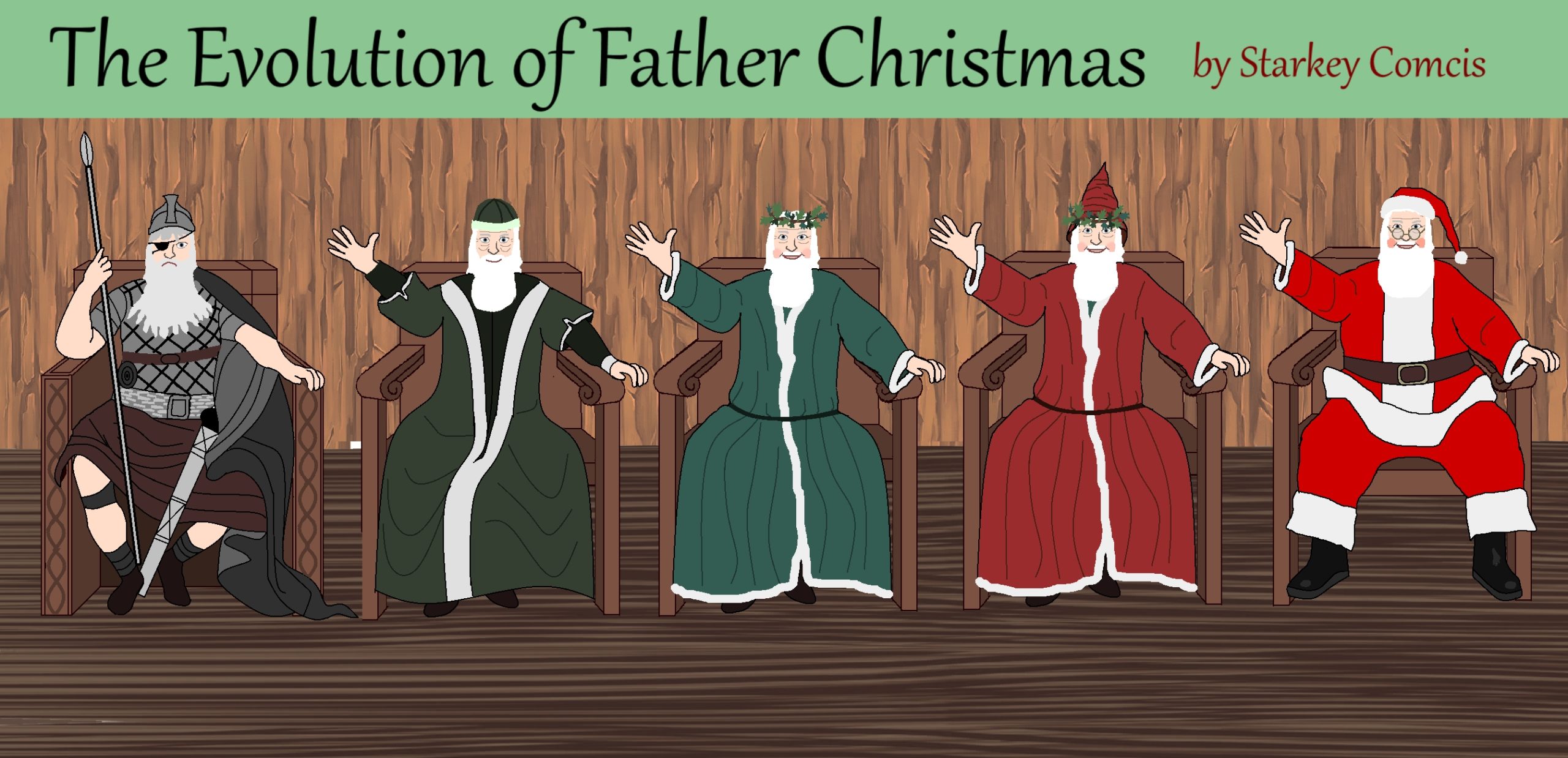 The Evolution Of Father Christmas - Starkey Comics